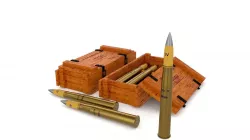 German 88mm Shell 3D model