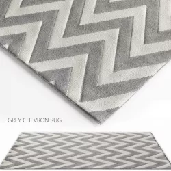 Grey Chevron Rug 3D model