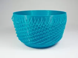 Hairy textured vase