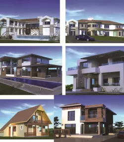 houses collection 3D model