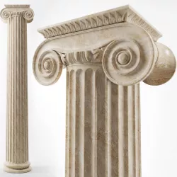 Ionic column 3D model