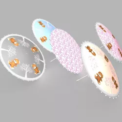 Japanese Umbrella 3D model