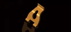 Keyhole with bracket