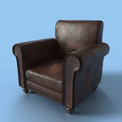 Leather Armchair 3D model
