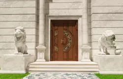 Lions Sculptures 3D model
