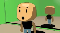 Little toon man Low-poly  3D model