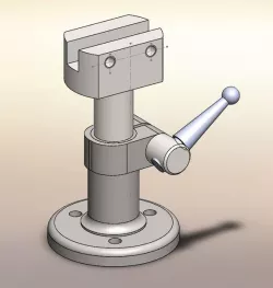 Lorch horlogedraaibankvoet (Lorch watchmakers lathe part)