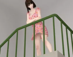 Mariko dress pose 08 3D model