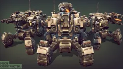 Mech Constructor - Spiders and Tanks Low-poly  3D model