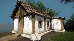 Medieval House Low poly  Low-poly  3D model