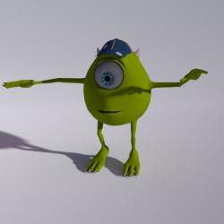 Mike from Monsters Inc 3D model