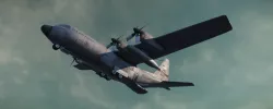 Military C-130 Cargo Transport Plane Low-poly  3D model