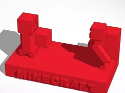 Minecraft Steve and Creeper