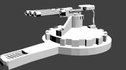 Minigan Turret 3D model