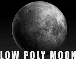 Moon Low poly 3d Model Low-poly  3D model