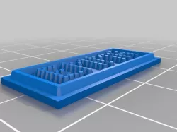 My Customized DOTFONT (variable width OpenSCAD font with
