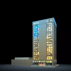 Night Skyscraper 3D model