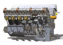Olsryd V12 Merlin Basic Engine