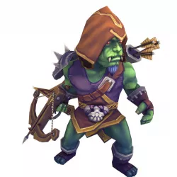 Orc Ranger Low-poly  3D model