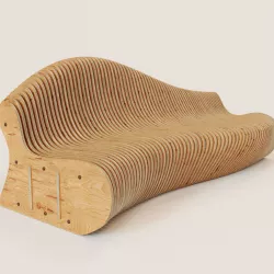 Parametric bench 3 3D model