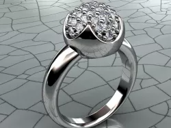 pave dome ring