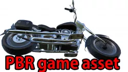 PBR Motorcycle lowpoly Low-poly  3D model