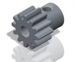 Pinion Gear Z12 M0.8 Shaft 3.2mm