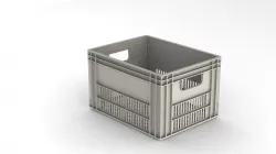 Plastic bicycle crate
