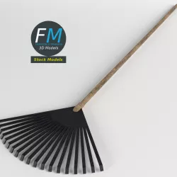 Rake tool Low-poly  3D model