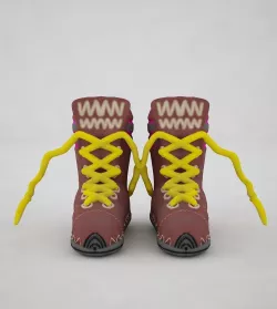 Red Boots 3D model