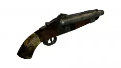 Sawed-off Shotgun Low poly Low-poly  3D model