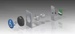 Schlage 625-BL-H-DP Push Button