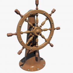 Ship's wheel - Download Free 3D model by galaxxxy (@galaxxxy) [7db785e]