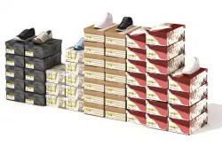 Shoe Boxes And Shoe Display 3D model