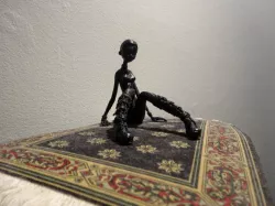 Sitting Cartoon Girl