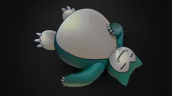 Snorlax pokemon Low-poly  3D model