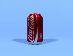 Soda Can Coca Cola 330ml low poly Low-poly  3D model