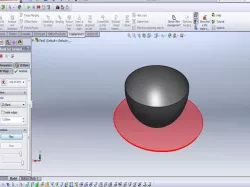 Sphere spread  with software solid works