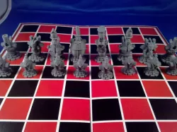 Steampunk Robot Chess Printable