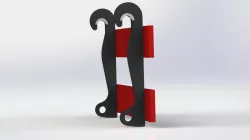 Swedish quick coupler for loaders "Stora BM"