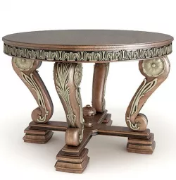 Table Ornate Metallic 3D model