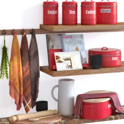 Typhoon Vintage Kitchen Red 2 3D model