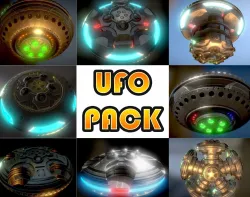 Ufo Pack Low-poly  3D model