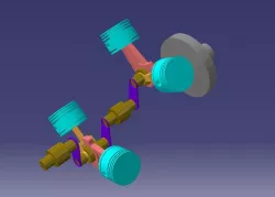 V-4 Engine Assembly