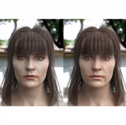 woman head photorealistic  female V3 Low-poly  3D model