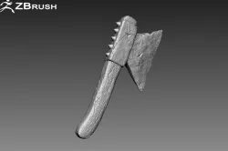 Zbrush Axe 3D model