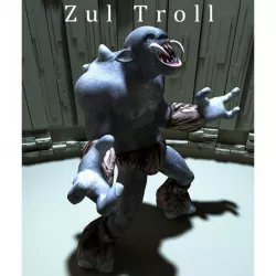 Zull Troll Low-poly  3D model