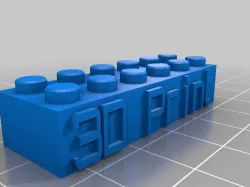 3D Print Lego Block