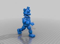 3D Printable Withered freddy 2 inch figure