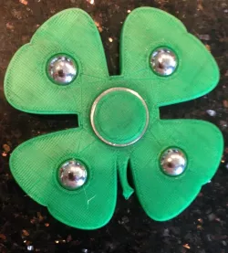 4 Leaf Clover Fidget Spinner with 1/2 inch ball bearings